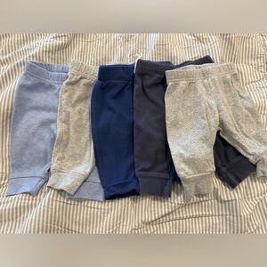 🧡5 for $15 bundle of 4 baby boy pants 0-3 months